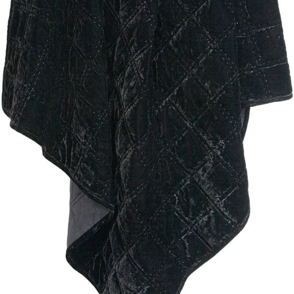 HiEnd Accents Stella Faux Silk Velvet Throw Blanket 50”x60”